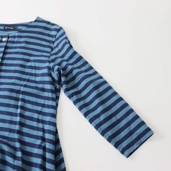 marimekko マリメッコ TASARAITA TUIKE ボーダー 羽織りワンピース S 