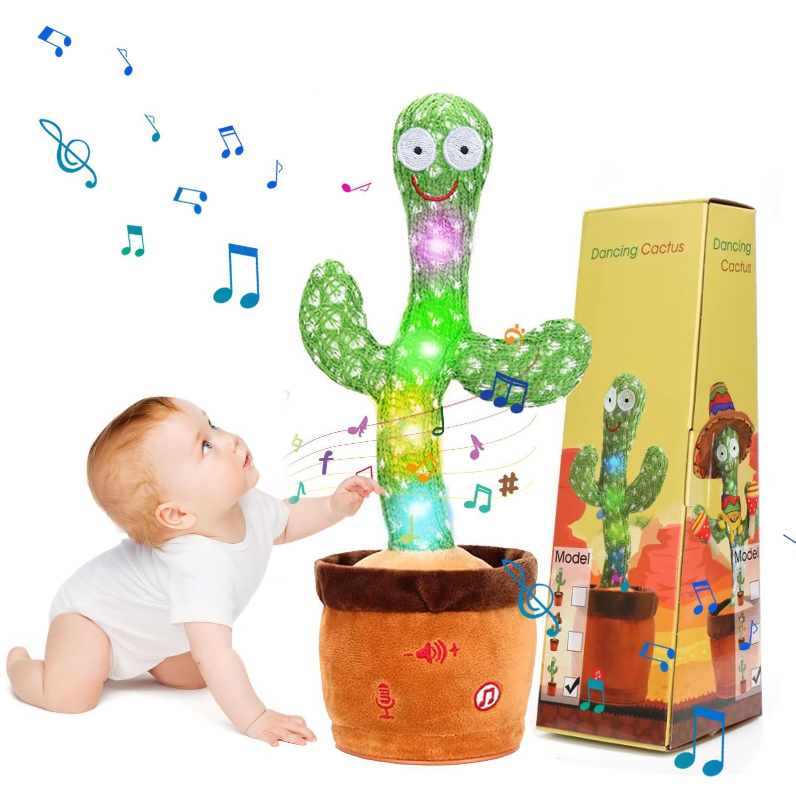 toy for cactus kids talking 子供の日 サボテンおもちゃ 誕生日 クリスマス 真似するぬいぐるみ ハロウィン 踊る/ダンシング/動く/歌う/録音 新年 プレゼントクリスマスギフト サボテン 子供向け お