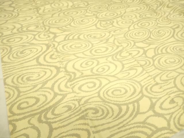 平和屋着物▽本場大島紬 単衣 9マルキ 流水文 正絹 逸品 DAAS0706az