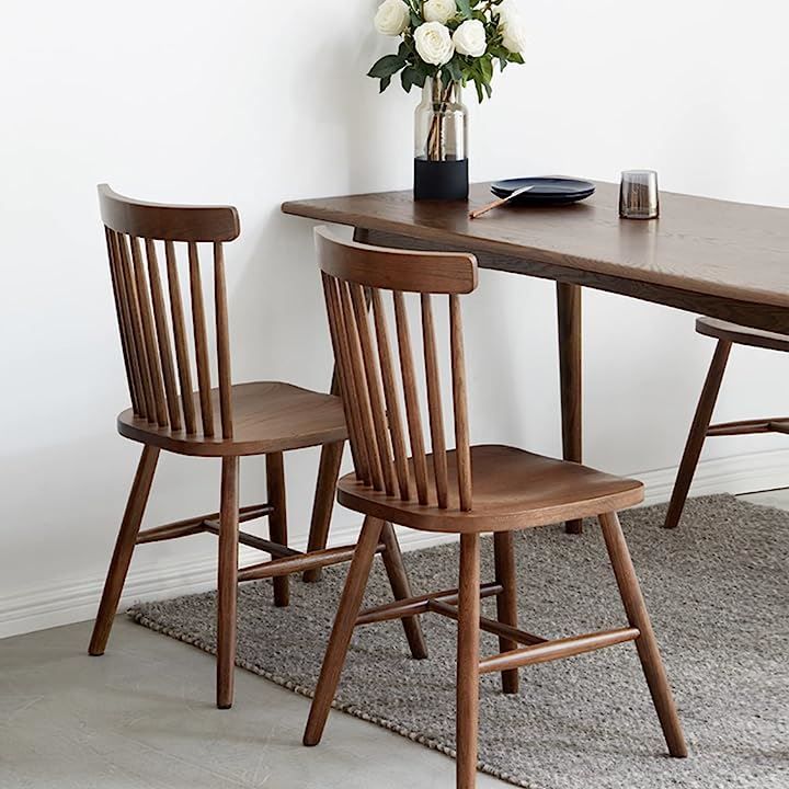 MU RONG ダイニングチェア 2脚セット 木製 椅子 布座 チェア ハイバック ラタン 籐 チェリー 無垢材 ダイニング椅? MU RONG ダイニングチェア 2脚セット 木製 椅子 布座 チェア