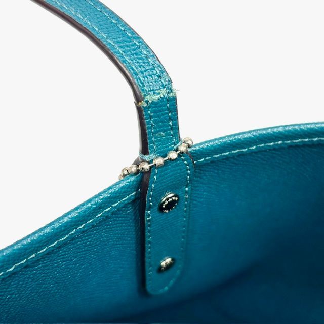 COACH コーチ PVC シグネチャー リバーシブル トートバッグ ポーチ付き