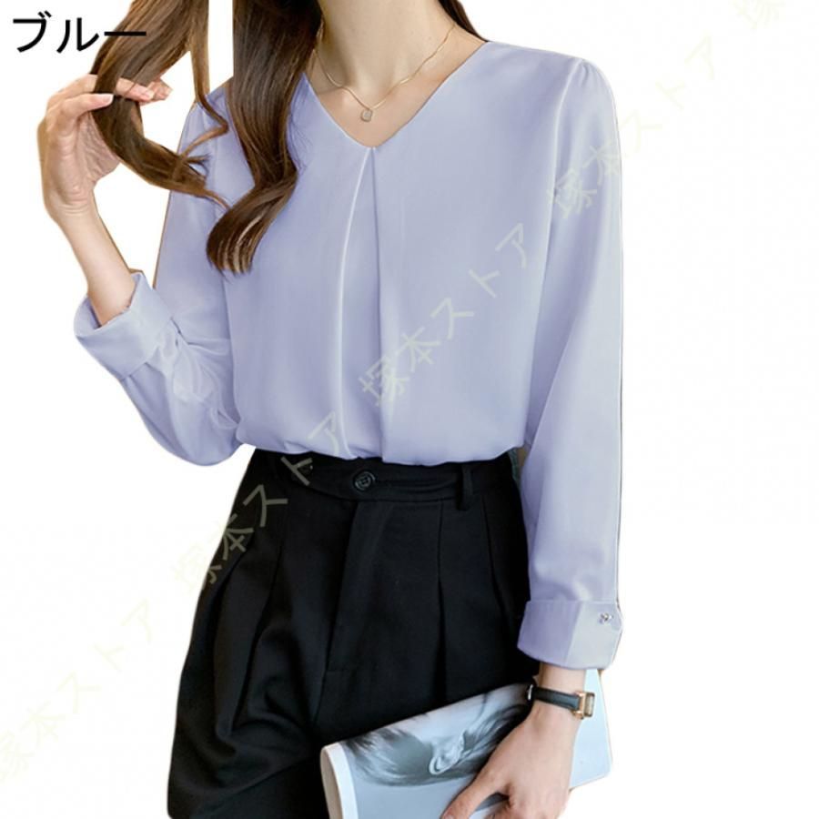 シフォン ブラウス 長袖 シャツ レディース フォーマル 20代 30代  ワイシャツ カーディガン シルクシャツ ビジネス インナー オフィス 通勤 楽天市場】シフォン ブラウス 長袖 シャツ レディース