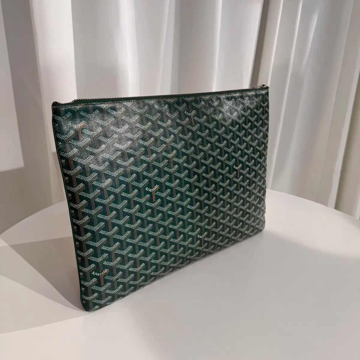 Goyard(ゴヤール) セナ GM クラッチバッグ グリーン - メルカリ