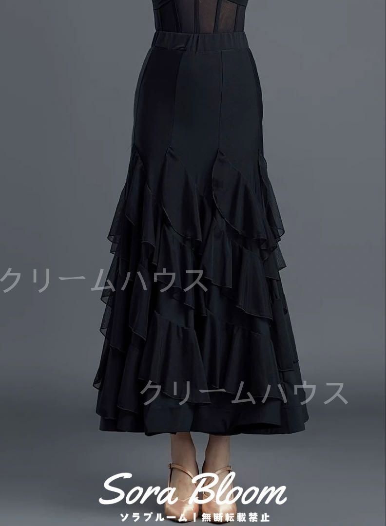 練習着ロングスカート♪スタンダード&ラテン兼用スカート✨ 新品未使用練習着ロングスカート♪スタンダード&ラテン兼用