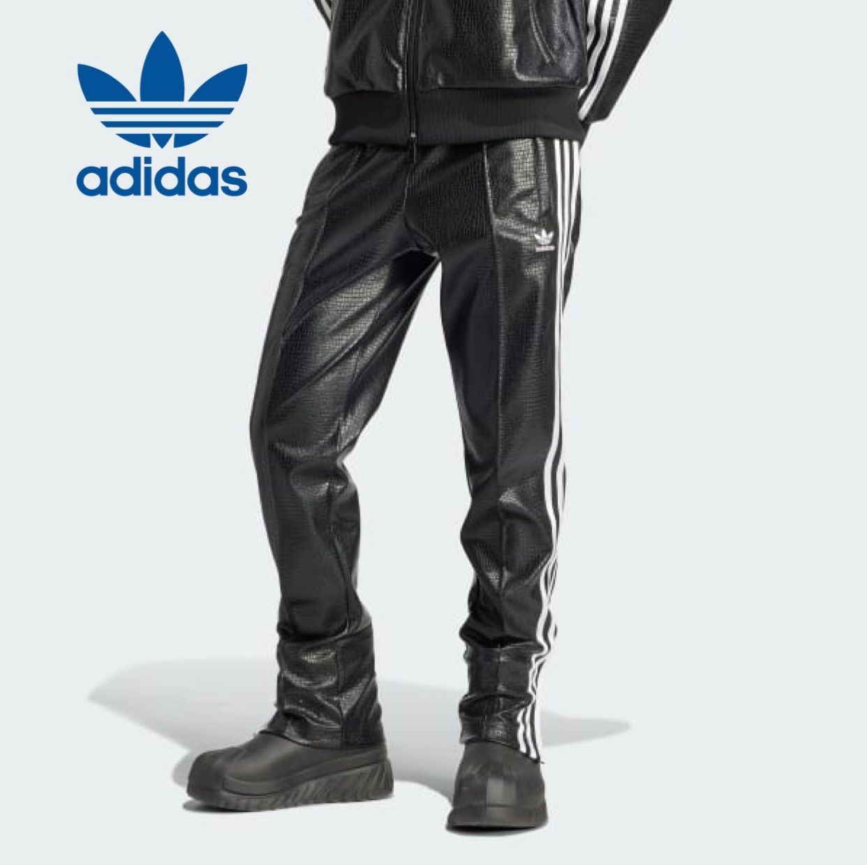 定価16500円 S Mサイズ アディダス オリジナルス adidas プレミアム フェイクレザー SST リュクス トラックパンツ レディース IY2913