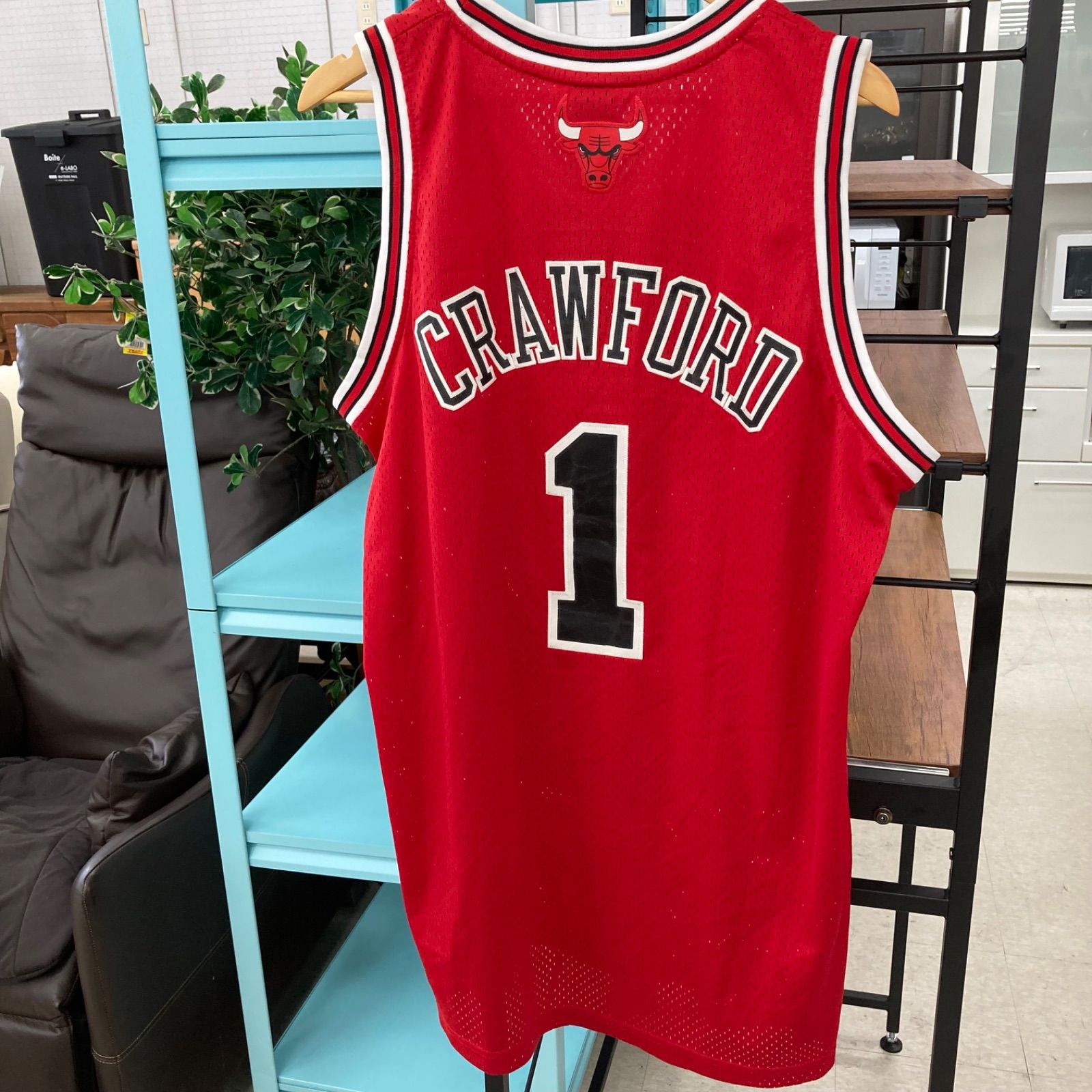希少】 ルオル・デン シカゴ・ブルズ ユニフォーム Reebok製 赤 XL