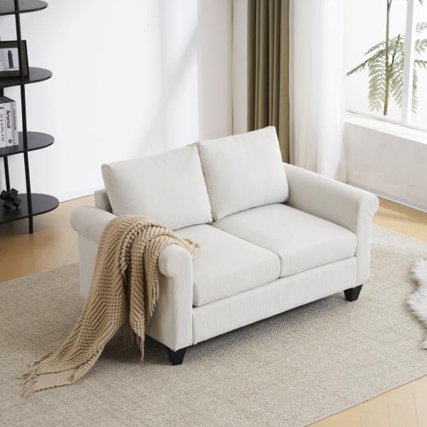 ソファ リビングソファ 2人掛け 幅126m 脚付き 肘付きカウチソファーコンパクト 2人用 カバー洗える おしゃれ 感 北欧 シンプル ローソファ フロアソファー USTAUSTRALIA_COM_AU