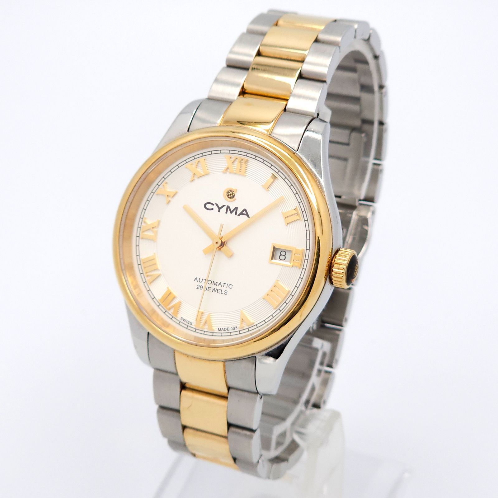 ☆美品 CYMA シーマ 自動巻 動作品 裏スケ コンビ 説.保あり - メルカリ