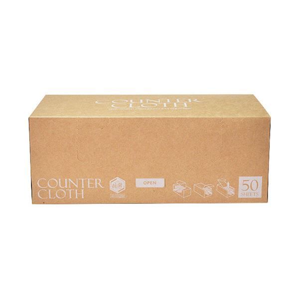まとめ ストリックスデザイン抗菌カウンタークロス厚手 BOXタイプ ベージュ SA-165 1箱 50枚 ×5セット