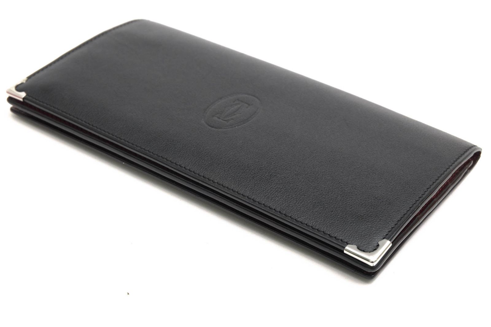 Cartier◇長財布/レザー/BLK/メンズ/L3001496/ハッピーバスデー