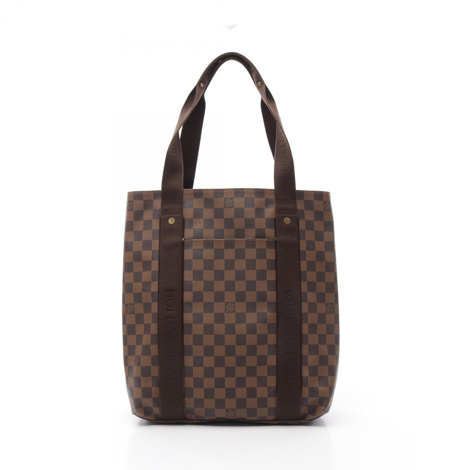 ルイ ヴィトン LOUIS VUITTON トートバッグ カバ ボブール ダミエエベヌ N52006 PVCコーティングキャンバス レザー カバ ボブール ユニセックス Used A