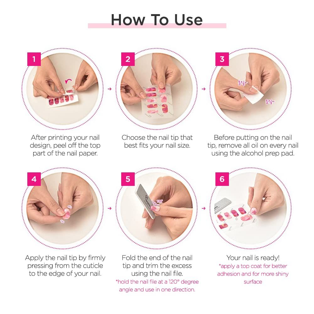 Nail POP カートリッジリフィル、シート10枚（ネイルチップ 80個