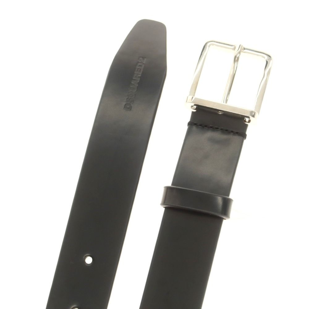 新品】ディースクエアード DSQUARED2 レザー ベルト ブラック