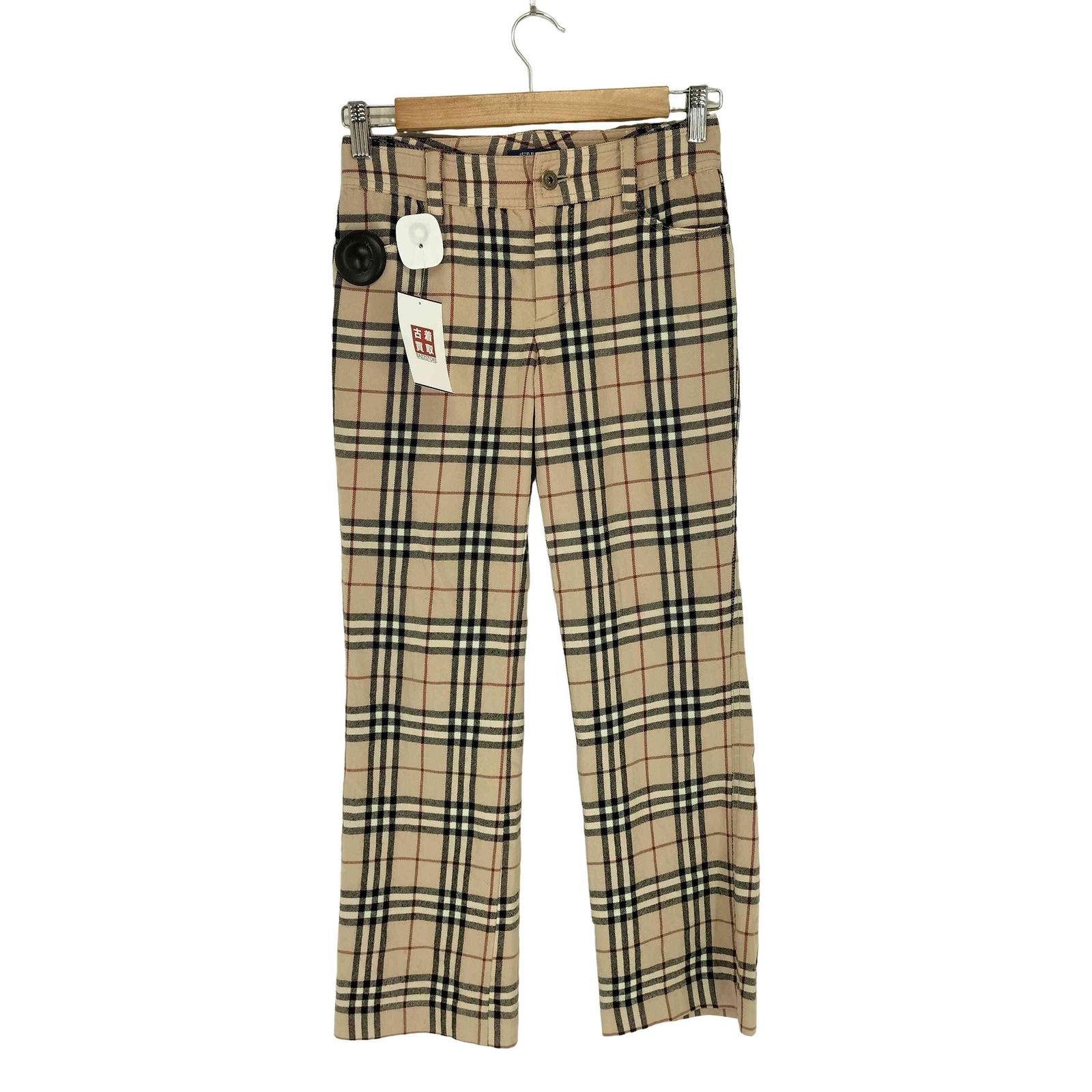 バーバリーブルーレーベル BURBERRY BLUE LABEL ノヴァチェックウールパンツ レディース 34