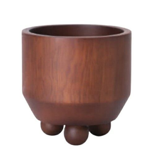 花 観葉植物用ポット マンゴーポット U Wood POT 2個入り 16009 底穴なし 防水インナー付属 代引き不可 中型ポット FARM p141