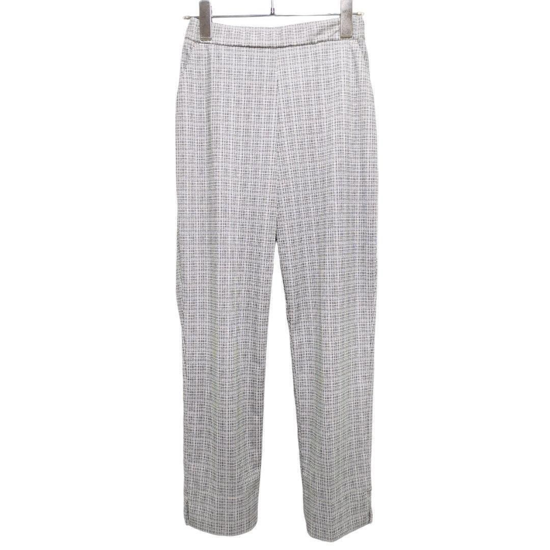 良品】DAKS ダックス ストレッチ チェック柄 テーパードパンツ