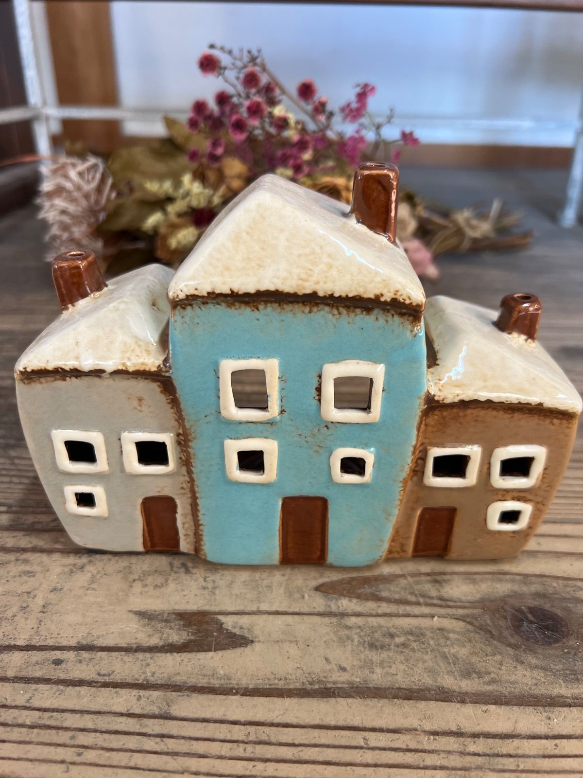 ピンクハウス ワンピース アップルブロッサム リス リンゴ 総柄 フード