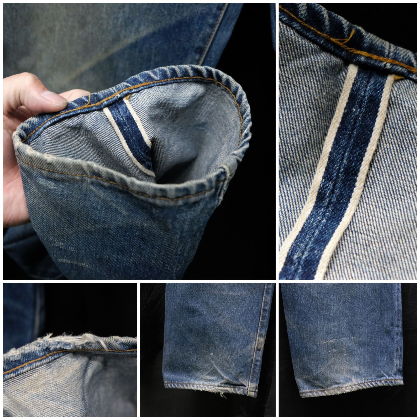 【鬼髭】雰囲気抜群 LEVI’S 501XX 555 バレンシア アメリカ製 90s 米国製 LEVI'S バレンシア工場製 501 555 ビッグE 色落ち
