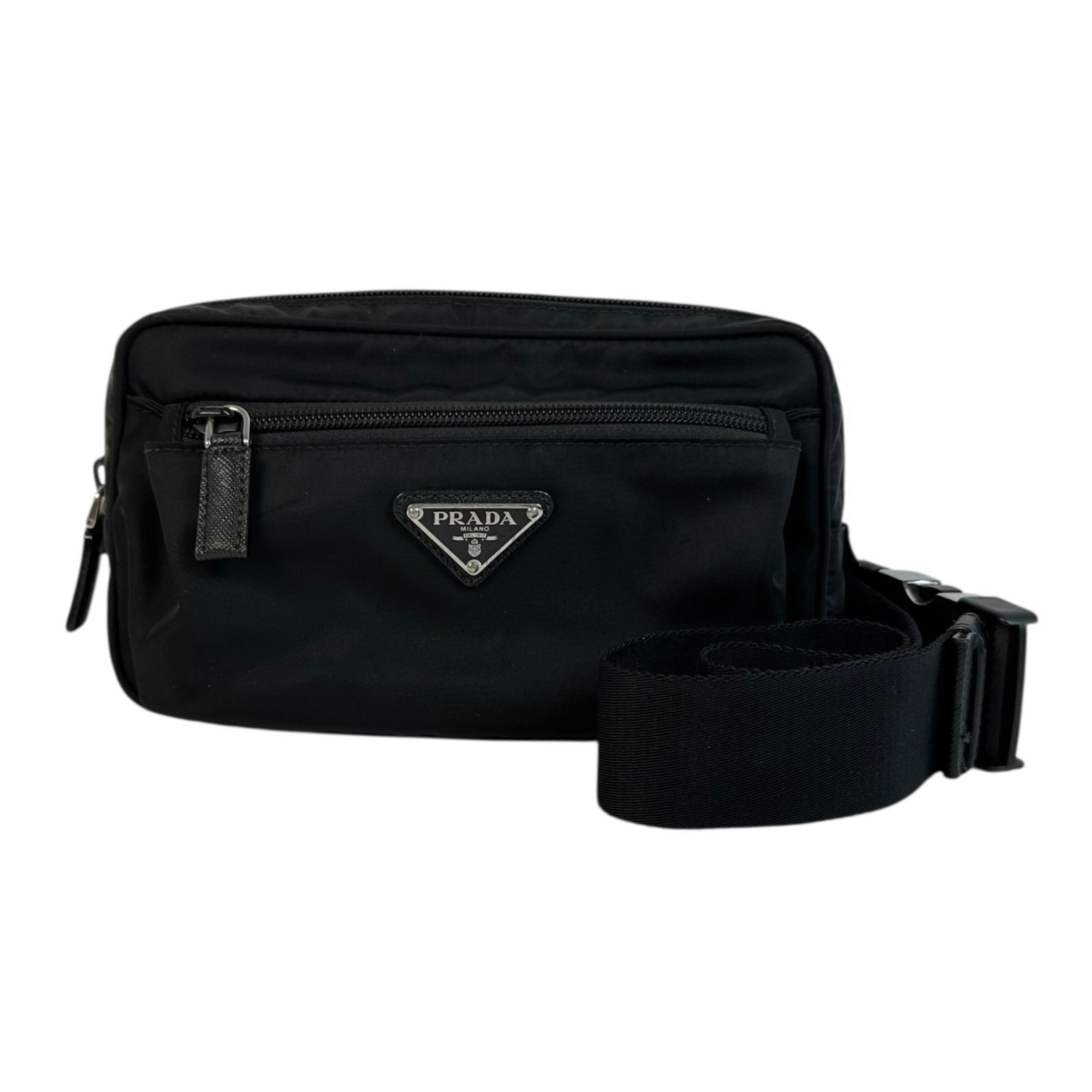 PRADA】プラダ テスート ボディバッグ 2VL977 ナイロン 黒 ブラック 