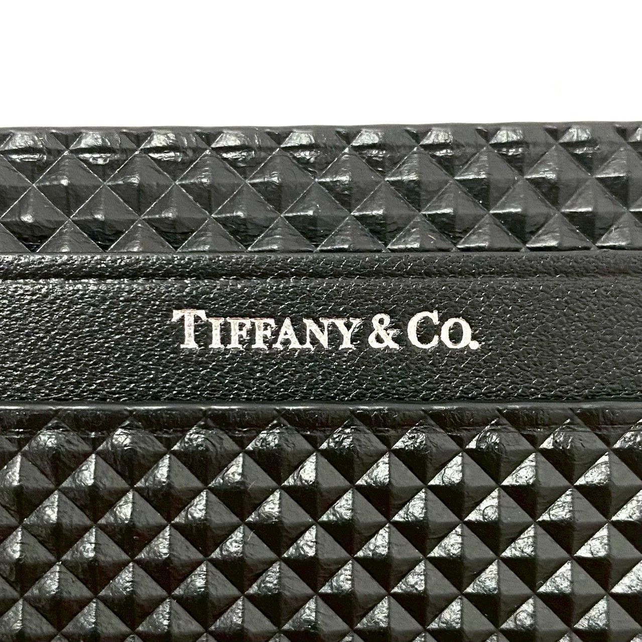 TIFFANY&Co.】ダイヤモンドポイント カードケース レザー