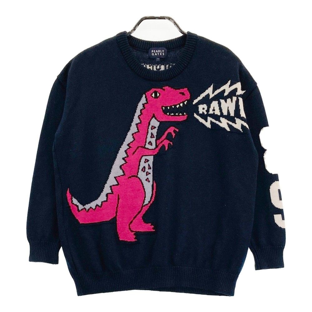サイズ：1 PEARLY GATES パーリーゲイツ ウールニットセーター T-REX