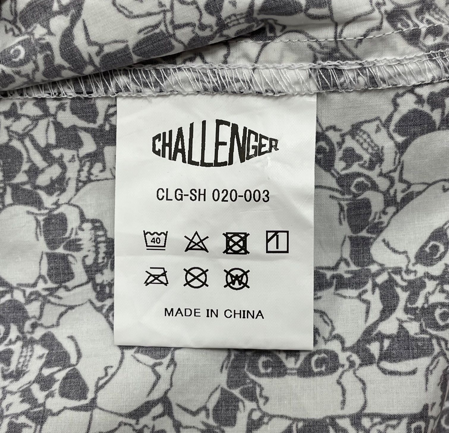 定価18700円 新品 CHALLENGER 20SS PRINTED S/S SHIRT Skull