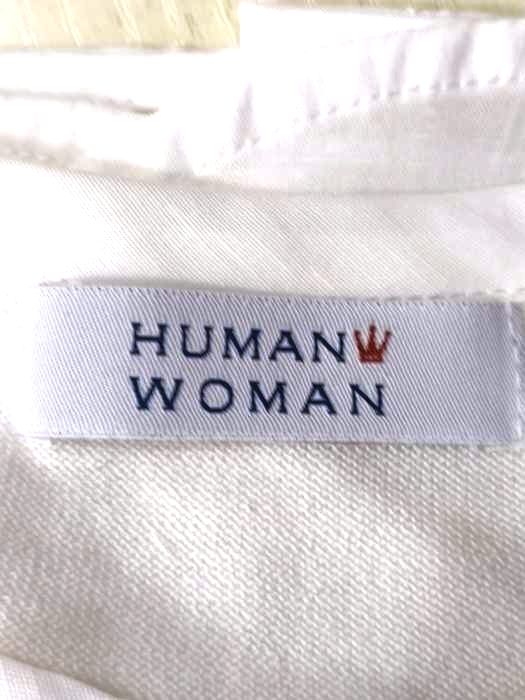 ヒューマンウーマン HUMAN WOMAN 20SS 布帛コンビ プルオーバー - メルカリ