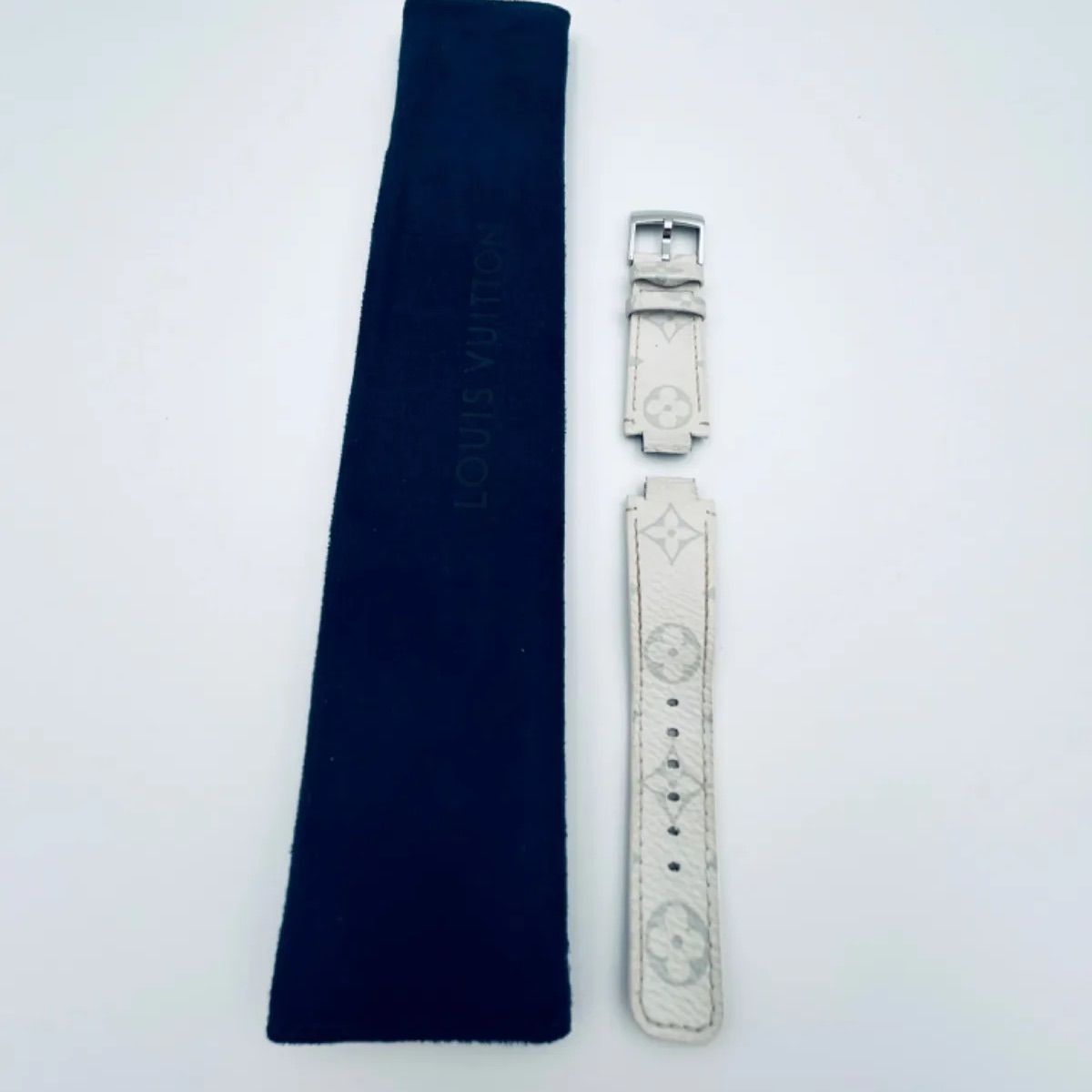 正規品 ルイヴィトン LOUIS VUITTON タンブール ホライゾン用 ホワイト PVC 腕時計ベルト メンズ レディース - メルカリ