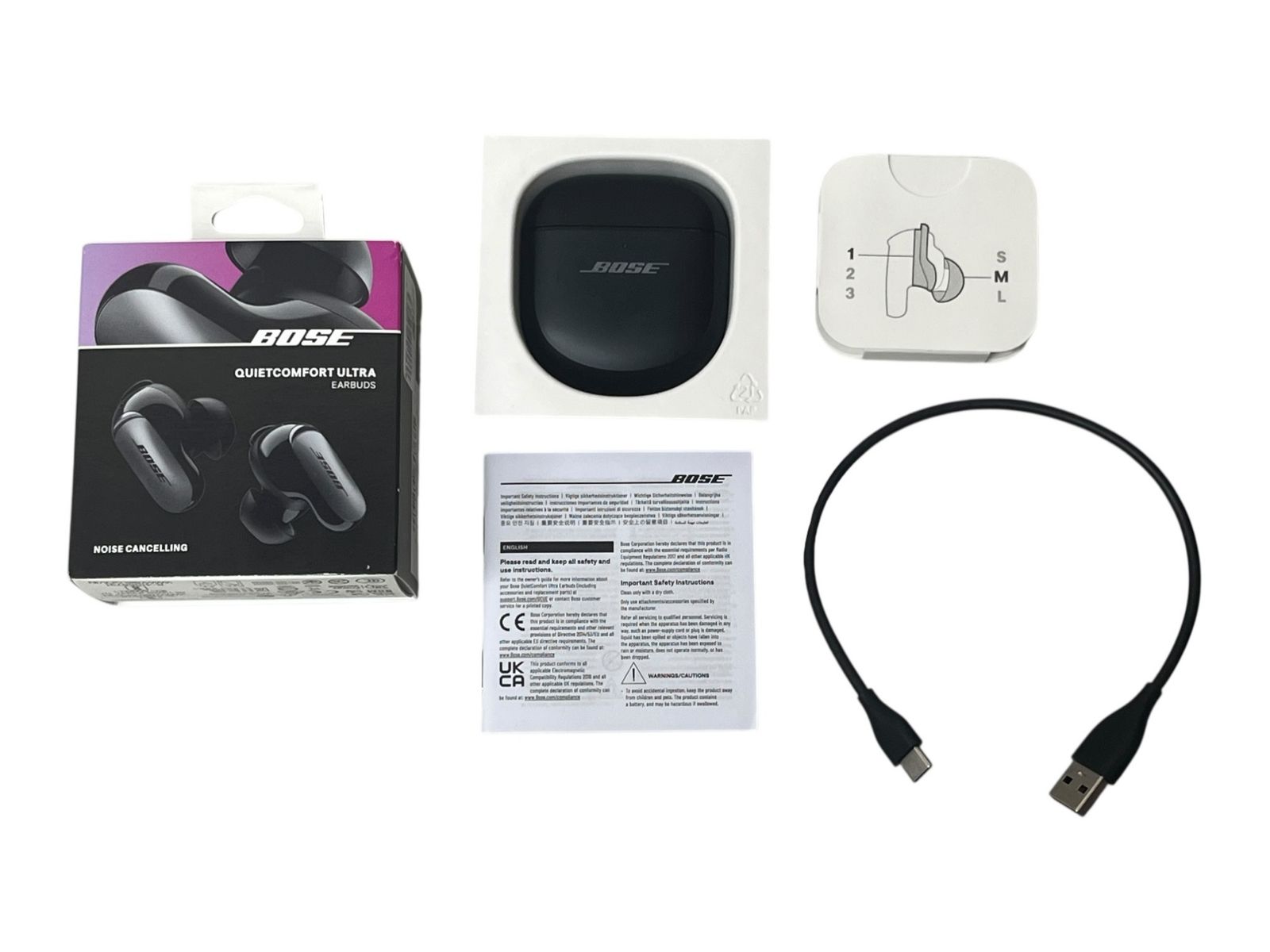 BOSE ボーズ Quiet Comfort Ultra Earbuds コンフォート ウルトラ イヤーバッズ ワイヤレスイヤホン ノイズキャンセリング 441408 ブラック 家電 065 CALAISNAUTIC_FR