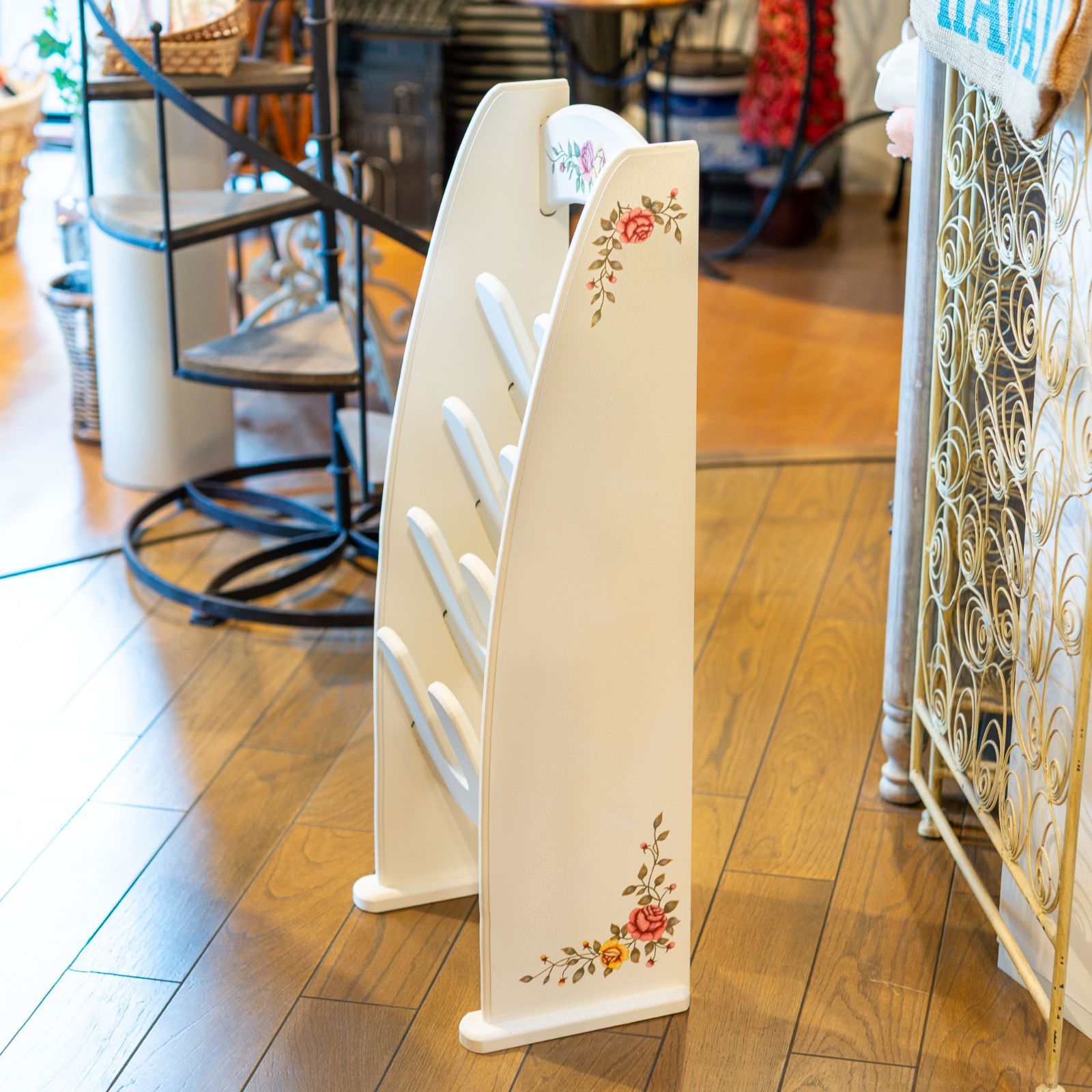 クラック塗装仕上げ スリッパラック