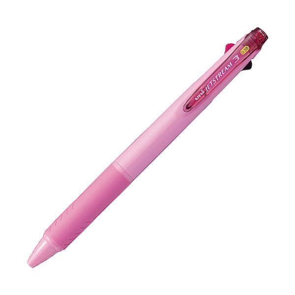 まとめ 三菱鉛筆 ジェットストリーム3色ボールペン 0.38mm 軸色 ベビーピンク SXE340038.68 1本 ×50セット