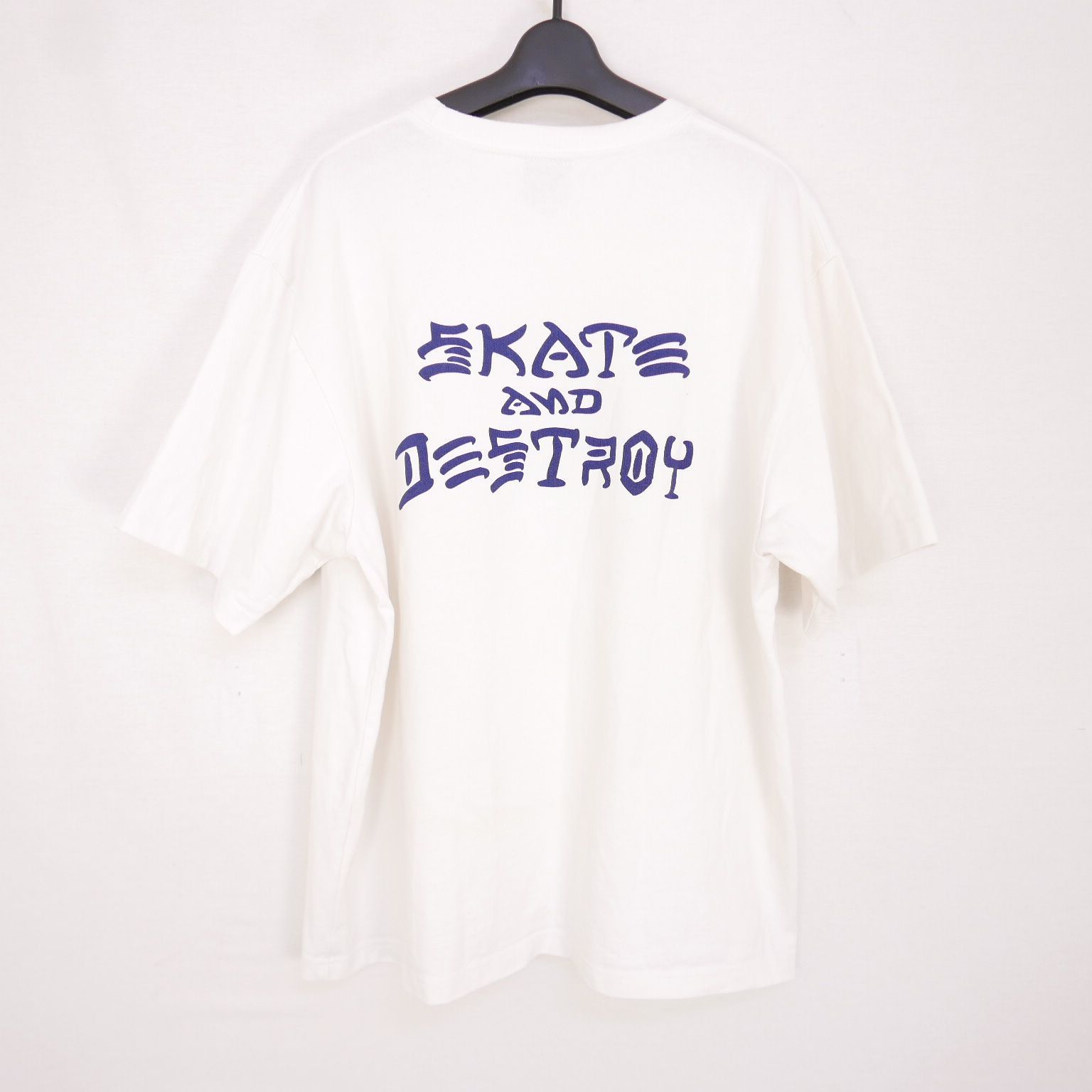 21SS THRASHER for RHC Ron Herman スラッシャー ロンハーマン Logo Tee 半袖カットソー バック ロゴプリント  ポケット Tシャツ 白WHITE L - メルカリ