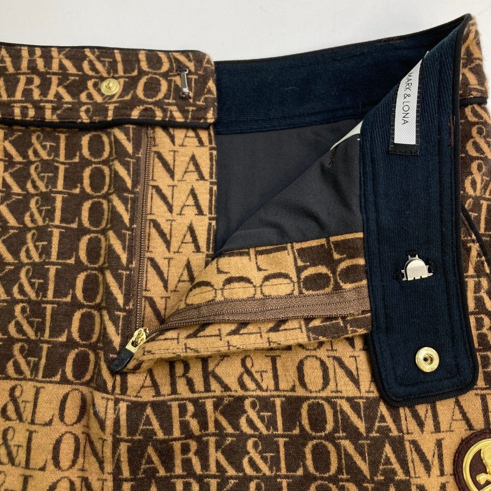 サイズ：38 MARK&LONA マークアンドロナ ウール混 インナー付 スカート