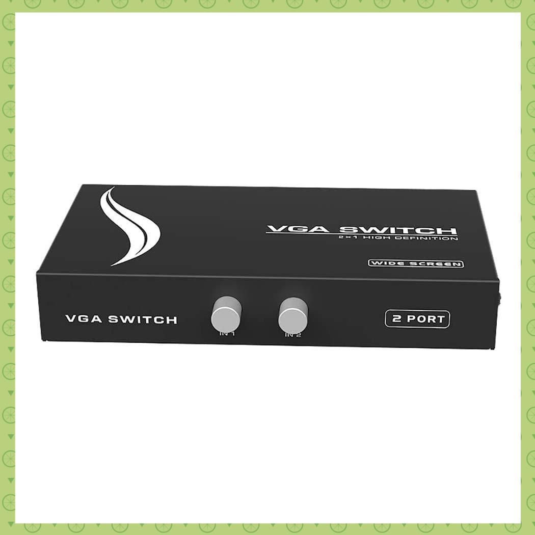 【人気商品】ES-Tune VGA切替器 双方向切替器 2入力1出力/1入力2出力 ワイド画面対応 フルHD 1080P 手動式切替器 電源不要