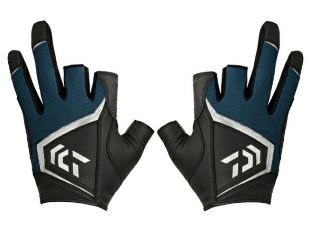 ダイワ ソルトゲームグローブ 3本カット DG-7222 マジョリカブルー L / 【メール便発送】 / daiwa / 釣具