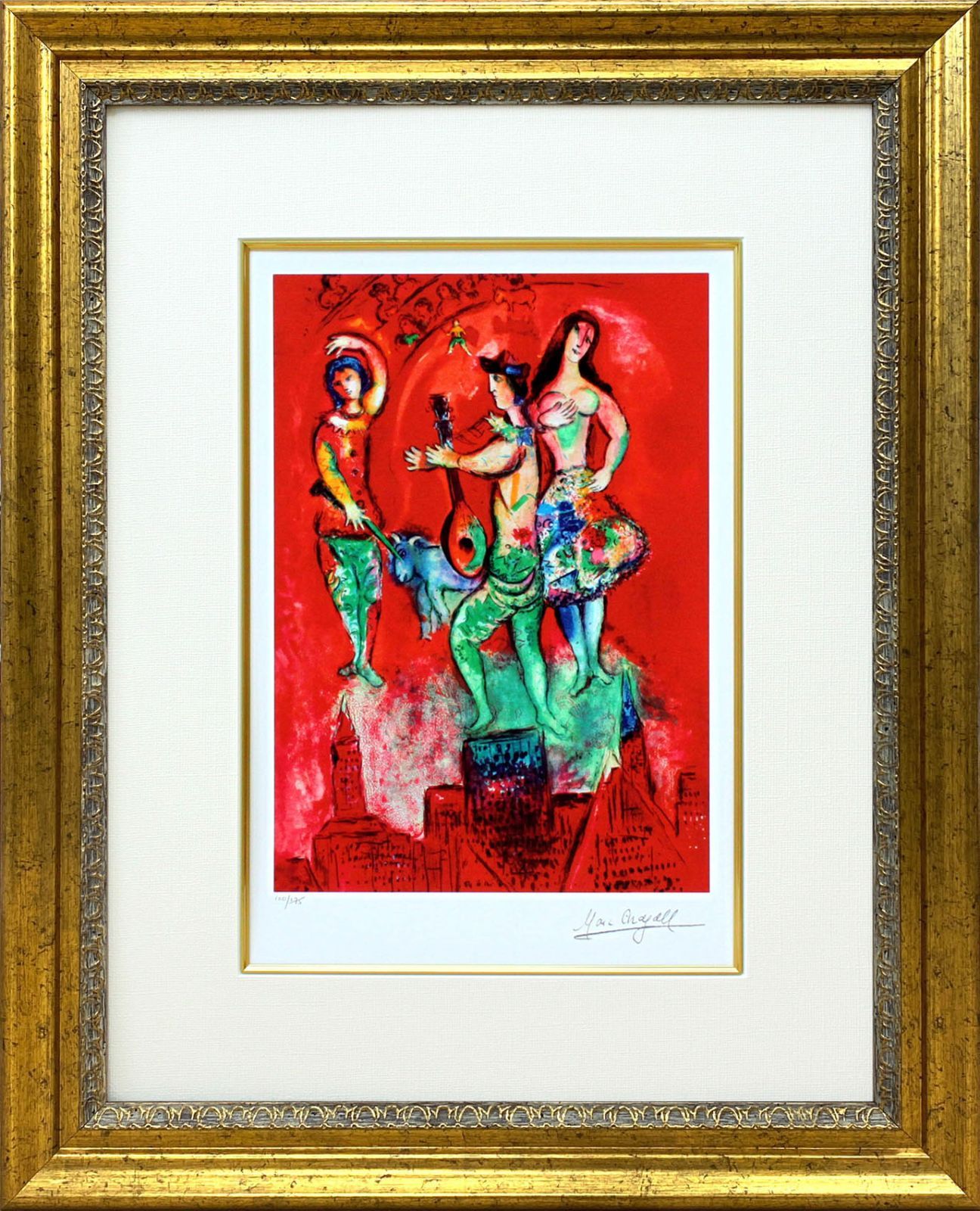 シャガールリトグラフポスター「カルメン」1967年+ビュッフェ「鱈漁船」 シャガールリトグラフポスター「カルメン」1967年+ビュッフェ「鱈漁船