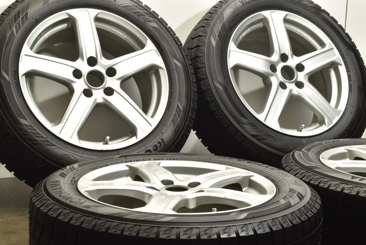 製 超バリ溝 INVERNO 17in 7J 38 PCD114.3 ヨコハマ アイスガードiG60 215 60R17 レクサス UX アルファード ヴェルファイア C-HR