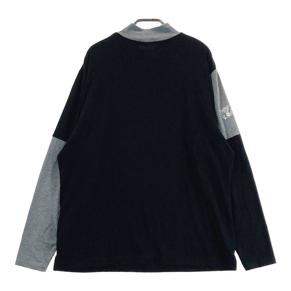 サイズ：4 DANCE WITH DRAGON ダンスウィズドラゴン D1-161120 長袖ハイネックTシャツ 起毛  ブラック系 [240101450968] ゴルフウェア メンズ ストスト サイズ：4 DANCE WITH DRAGON ダンスウィズドラゴン D1-161120