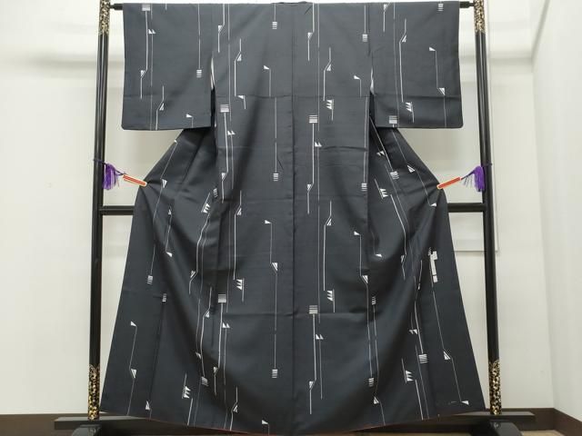 平和屋着物○石川県指定無形文化財 牛首紬 白山工房 手織り 二代目