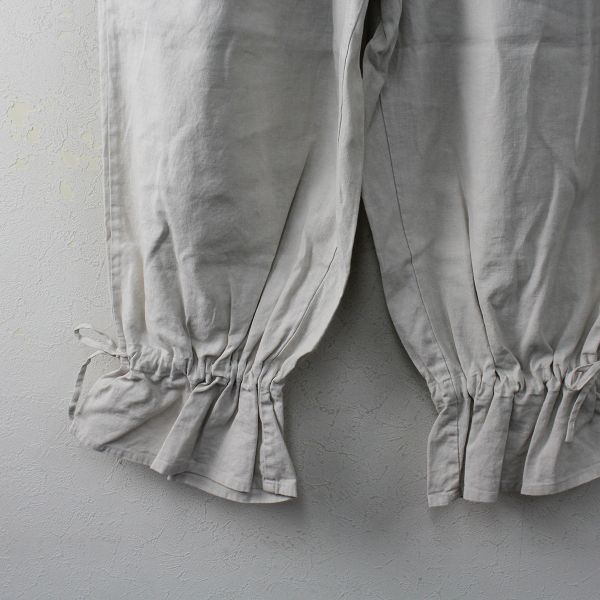 UpcycleLino リネンラッフルヘムパンツ UpcycleLino リネンラッフルヘムパンツ