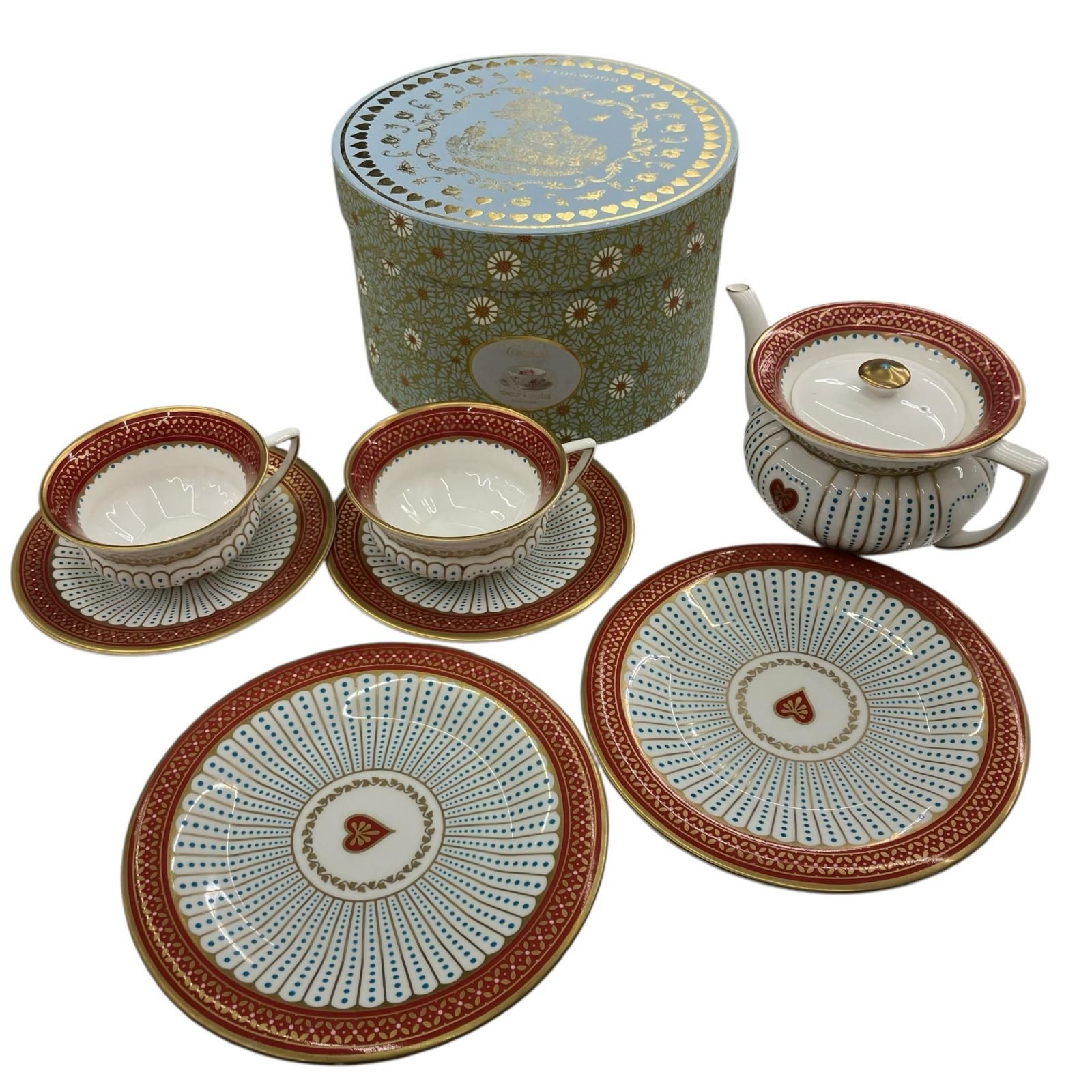 186005  ウェッジウッド Queen of Hearts クイーンオブハート ティーセット [250902HM190239] 186005 Wedgwood ウェッジウッド Queen of Hearts クイーンオブハート