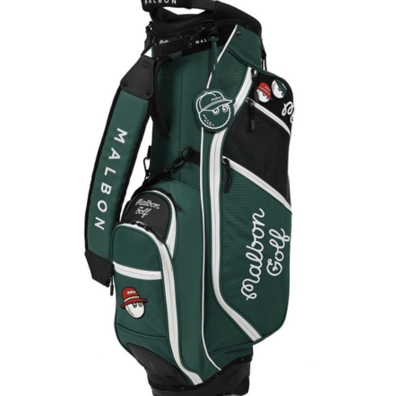 Malbon Golf ゴルフバッグ ハンドバッグ ゴルフポーチ グリーン Malbon ゴルフバッグ ハンドバッグ ゴルフポーチ グリーン 男女