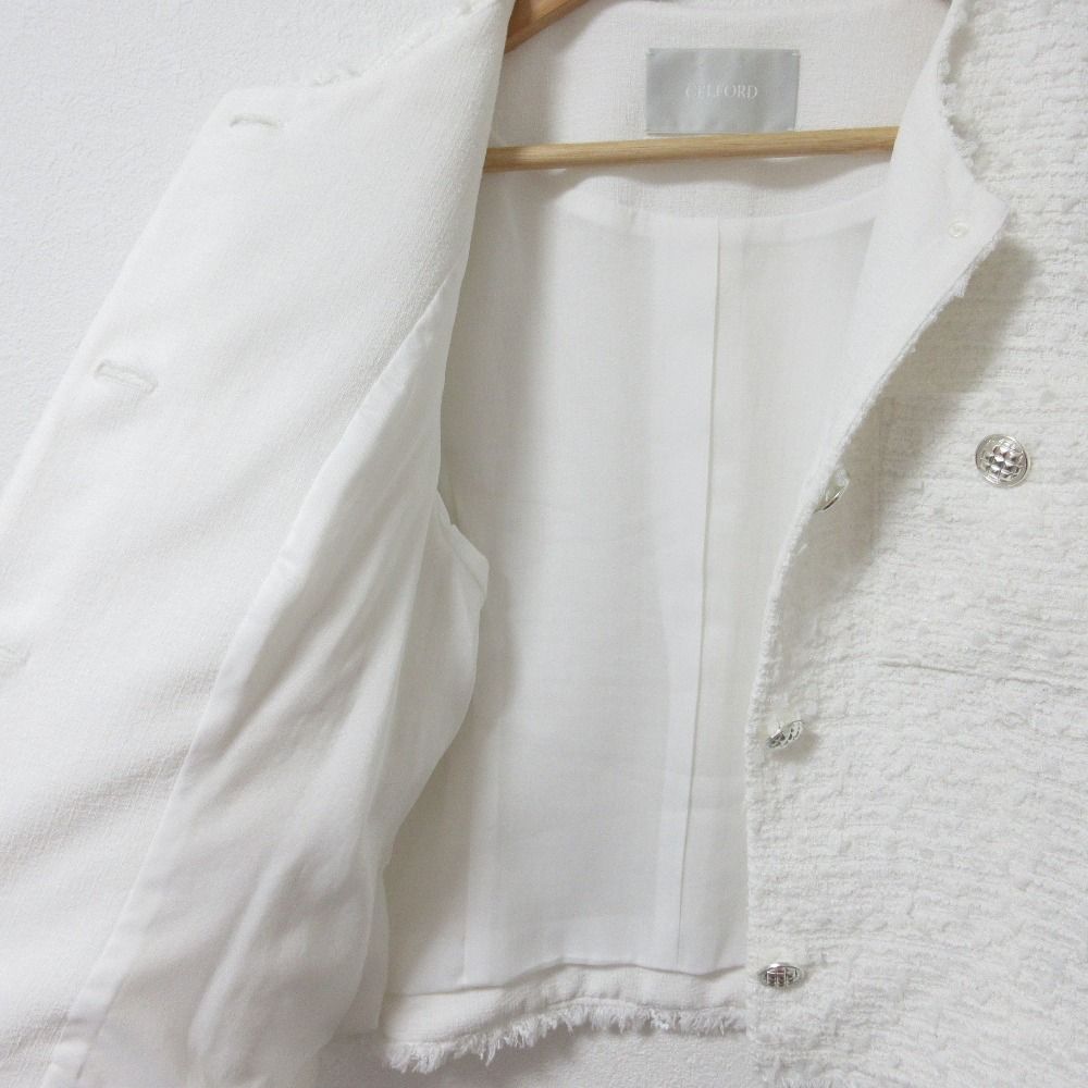 新品同様 22AW CELFORD セルフォード ファンシーツイード 半袖