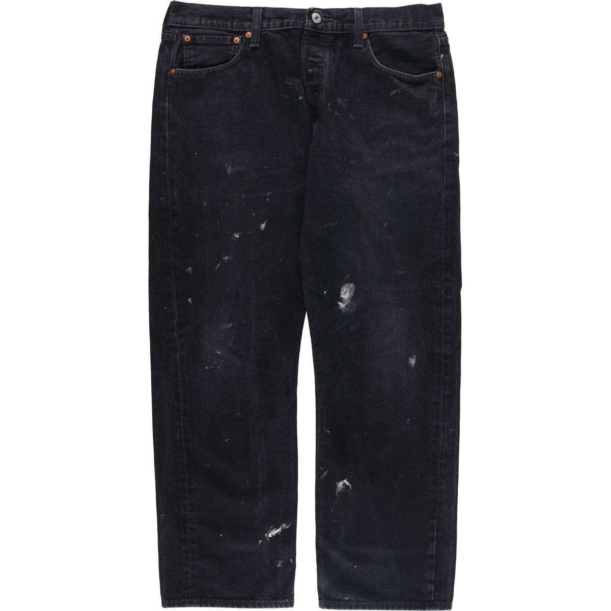 古着 リーバイス Levi s 501 ペイント ブラックデニム ストレートデニムパンツ メンズw36相当 eaa588188