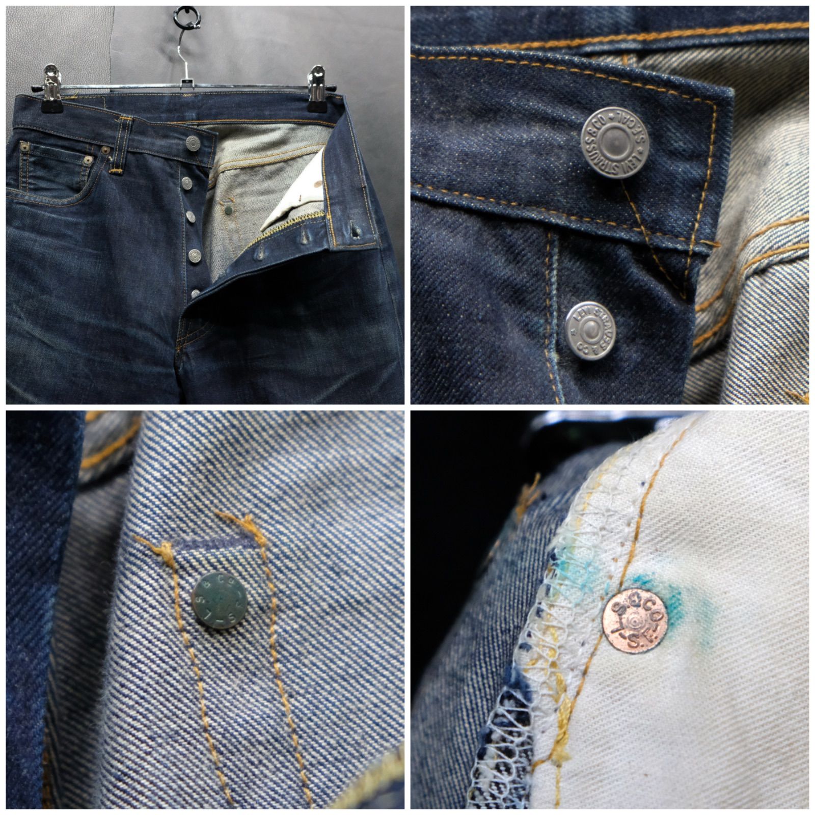 00's 米国製 LEVI'S 501XX 50's復刻 バレンシア工場製 555刻印 W30/約