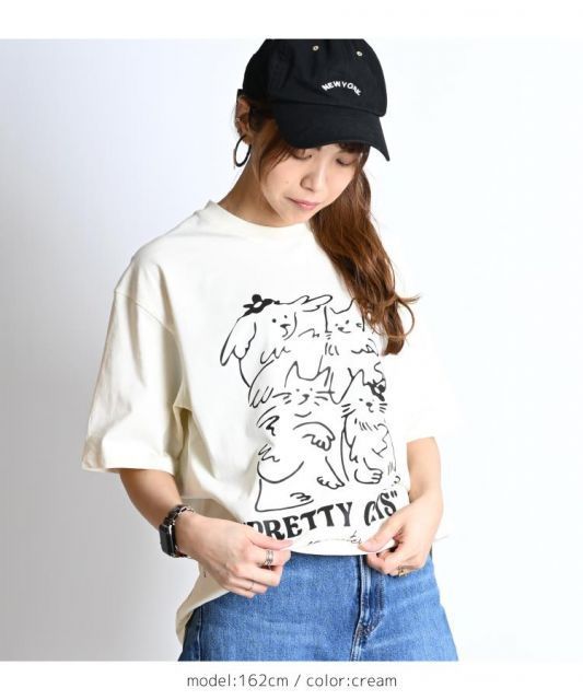 Tシャツ レディース 半袖 春 夏 半袖Tシャツ ティーシャツ アニマル 動物 ねこ 猫 猫柄 猫柄Tシャツ プリント イラスト 猫Tシャツ トップス Tシャツ レディース 半袖 春 夏 半袖Tシャツ ティーシャツ