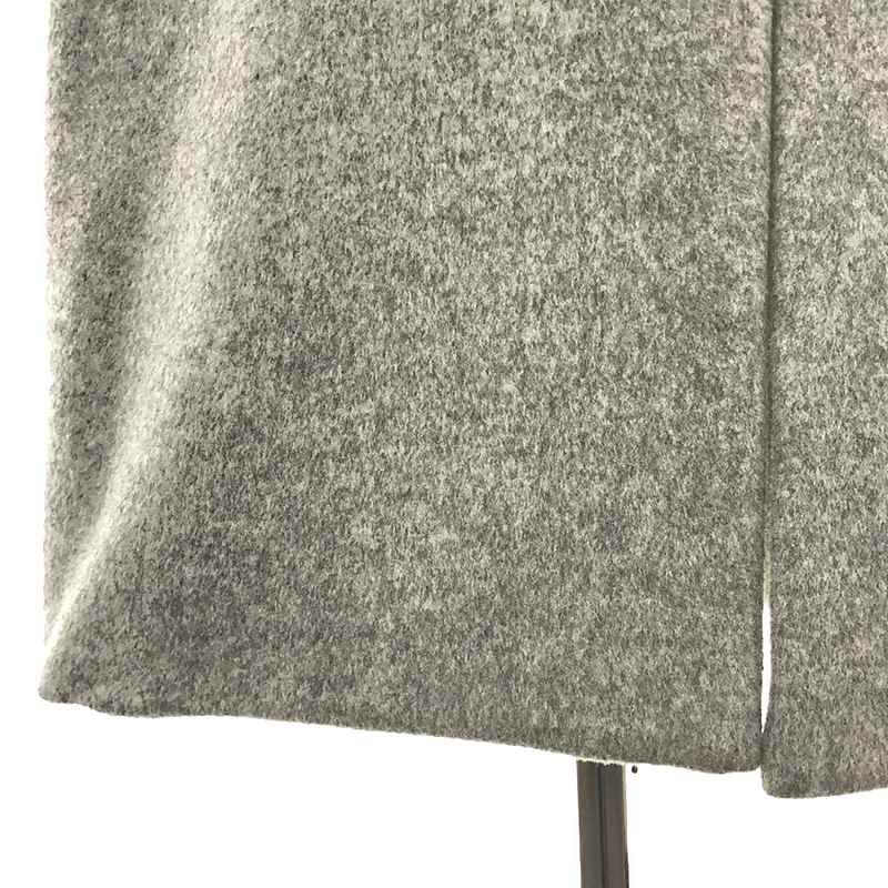 美品 ENFOLD エンフォルド ウールリネン オーバーコート ノーカラー 36