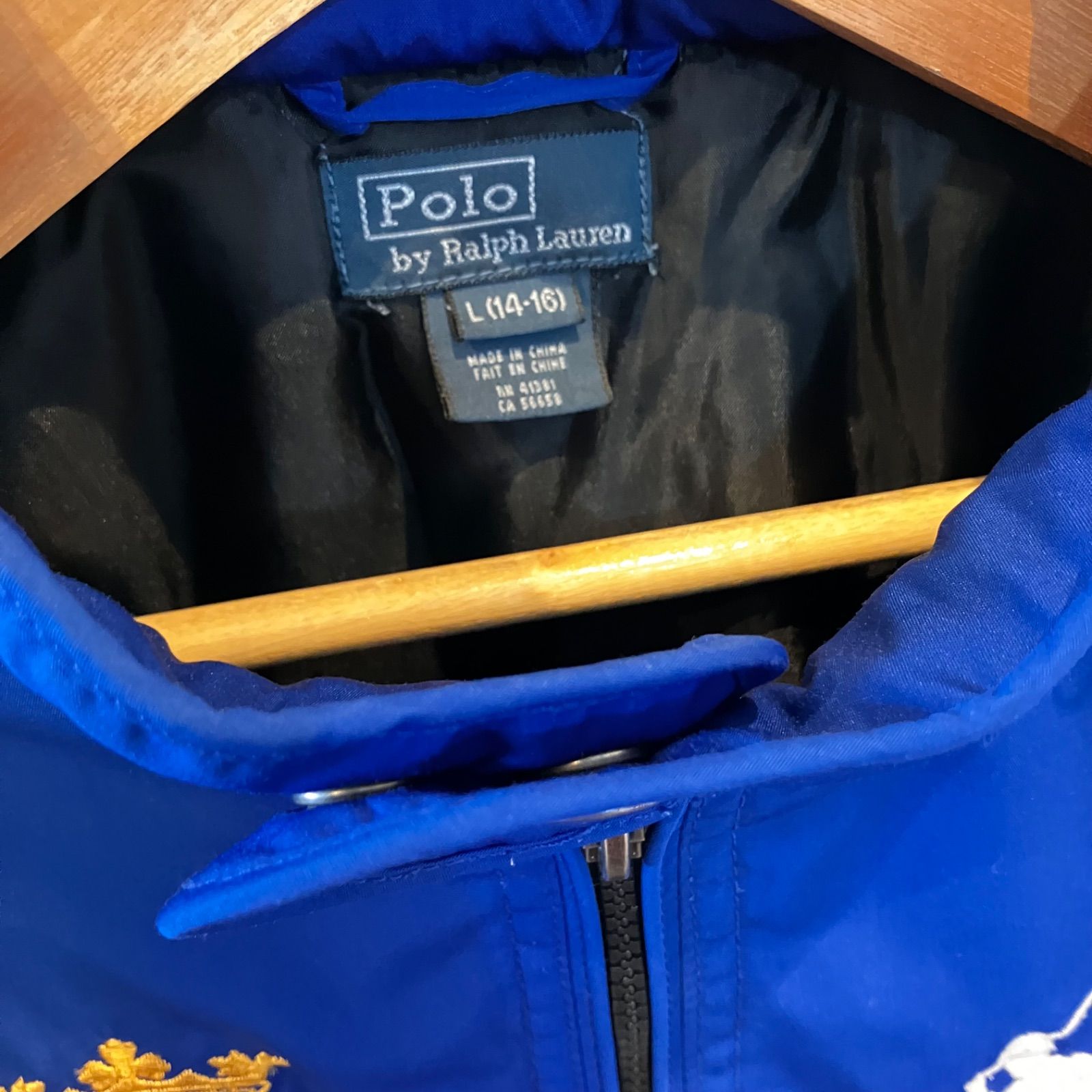 POLO Ralph Lauren ポロ ラルフローレン 中綿ジャケット ブルー 14〜16