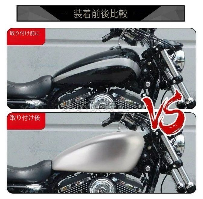 オートバイ バイク EFI 12.5L ガス 燃料タンク ガソリンタンク ハーレー スポーツスター XL883 XL1200 2007-2025用 BRIGHTFACE_UK