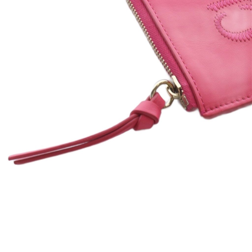 クロエ CHLOE ロゴ刺繍 スモールパース カードケース コイン